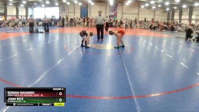 72 lbs Rd# 2 10:30am Friday - John Rice, Florida Elite vs Rowan Navarro, Great Neck WC National Team