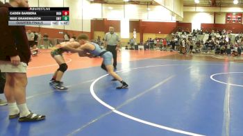 113 lbs Quarterfinal - Caden Barbera, Iron Faith vs Reid Grandmason, Smittyâ??s Wrestling Barn