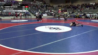 5A 100 lbs Cons. Round 1 - Aubrey Reynolds, Searcy vs Chloe Utley, Lonoke