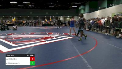 120 lbs Quarterfinal - Antonio Mills III, GA vs Joe Bachmann, PA