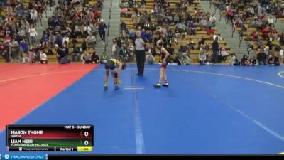 60 lbs Champ. Round 2 - Mason Thome, IAWC IA vs Liam Hein, Plainview Elgin Millville