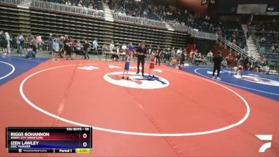 56 lbs Champ. Round 1 - Riggs Bohannon, Windy City Wrestlers vs Izen Lawley, CWC Thunder