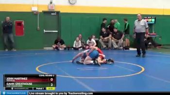 126 lbs Cons. Round 2 - John Martinez, WAUSEON vs Gavin Greathouse, Lake (Uniontown)