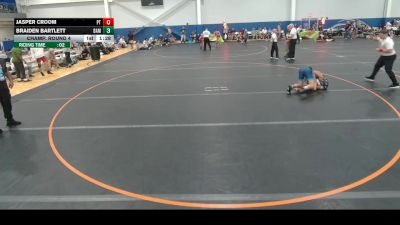 132 lbs Champ. Round 4 - Braiden Bartlett, Unattached vs Jasper Croom, Unattached