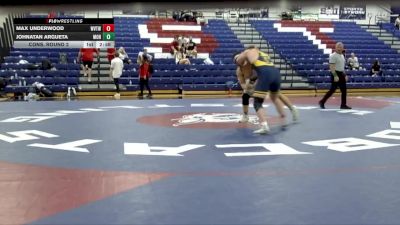 285 lbs Cons. Round 2 - Max Underwood, Wvu Tech (W.Va.) vs Johnatan Argueta, Montreat College
