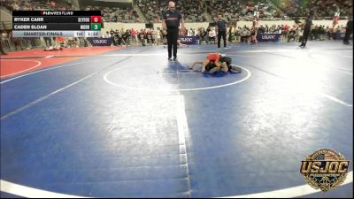 52 lbs Quarterfinal - Ryker Carr, SlyFox Wrestling Academy vs Caden Sloan, Morrison Takedown Club