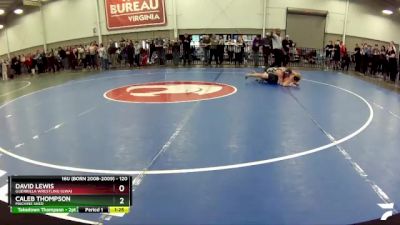 120 lbs Champ. Round 2 - David Lewis, Guerrilla Wrestling (GWA) vs Caleb Thompson, Machine Shed