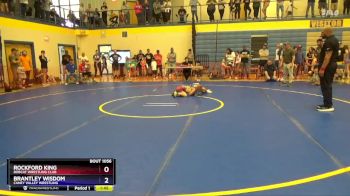 56-58 lbs Round 2 - Rockford King, Bobcat Wrestling Club vs Brantley Wisdom, Caney Valley Wrestling