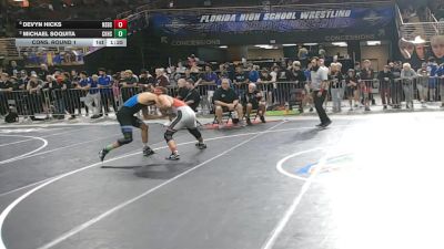138 2A Cons. Round 1 - Michael Soquita, Charlotte Hs vs Devyn Hicks, New Smyrna Beach Sr H S