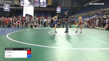 126 lbs Cons 16 #1 - Keegan Slyter, Kansas vs John Sosa, Michigan