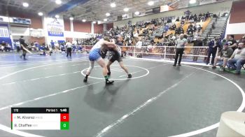 170 lbs Quarterfinal - Michael Alvarez, Mater Dei vs Blake Chaffee, Serrano