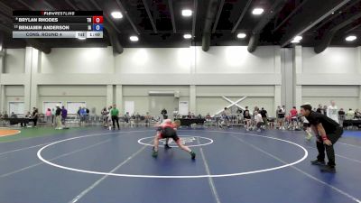 120 lbs Cons. Round 4 - Brylan Rhodes, TN vs Benjamin Anderson, IA