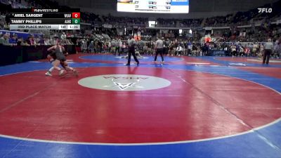 1-5A 120 3rd Place Match - Ariel Sargent, Weaver vs Tammy Phillips, Alexandria HS