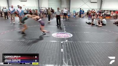 92 lbs Finals (2 Team) - Ariana Manlove, Reverence Wrestling vs Cadence Grulla, Fierce & Scrappy