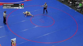 89 lbs Consi Of 8 #1 - Adam Hagenbuch, Pennridge vs Noah Shultz, Armstrong