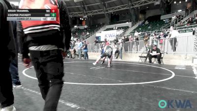 Consi Of 4 - Briar Trammel, Tahlequah Wrestling Club vs Cooper Puckett, Choctaw Ironman Youth Wrestling