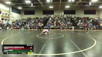 120 lbs Cons. Round 2 - Johnathon Kenenounis, Seaside vs Cole Davis, Henley