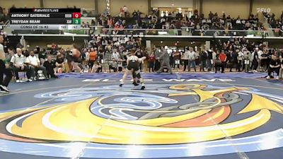 113 lbs Consi Of 16 #2 - Anthony Sateriale, Dedham vs Treydan Beam, Xavier