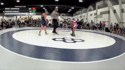 105 lbs Round 3 (6 Team) - Mikel Anderson, Indiana Outlaws vs Preston Burley, Team Ohio