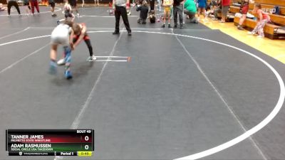 61 lbs 1st Place Match - Tanner James, Palmetto State Wrestling vs Adam Rasmussen, Social Circle USA Takedown