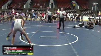 85 lbs Round 4 (6 Team) - Kayden Barnes, Ninja vs Maxwell Schnurstein, Ninja Elite