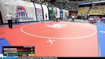 115 Class 2 lbs Champ. Round 1 - Kailey Benson, Francis Howell Central vs Kaitlyn DuBois, Belton