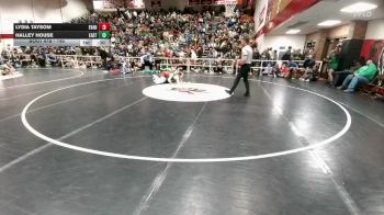 145 lbs Cons. Semi - Lydia Taysom, Evanston vs Halley House, Cheyenne East
