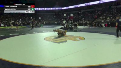 130 lbs Round Of 16 - Jaelyn White, Yuba City (SJ) vs Marci Cueva, Northview (SS)