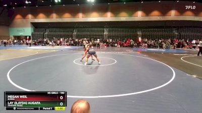 190 lbs Quarterfinal - Lay (Ilayda) Augafa, Shadow Ridge vs Megan Weil, Burns