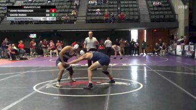 157 lbs Quarterfinal - David Rubio, Corban University vs John Rudebaugh, Eastern Oregon University (OR)