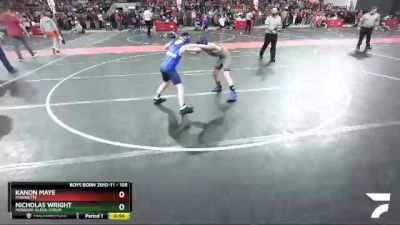 105 lbs Cons. Round 2 - Kanon Maye, Marinette vs Nicholas Wright, Mondovi-Eleva-Strum