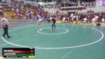 215 lbs 2nd Wrestleback (16 Team) - Dawsyn Sikes, Wayne County HS vs Sam Gross, Benedictine Military School