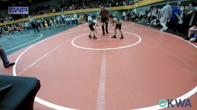 55 lbs Round Of 16 - Bentley Hausam, Tecumseh Youth Wrestling vs Colin Fry, Norman North