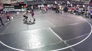 95 lbs Cons. Round 3 - Kolin Schrunk, Pender Kid Dragon vs Shawn Conlin, IronHawk Wrestling Academy
