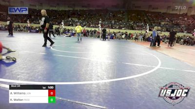 80 lbs Quarterfinal - Aviree Williams, Lions Wrestling Academy vs Kaygan Walton, Prodigy Elite Wrestling