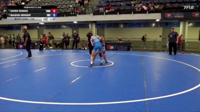 110 lbs Cons. Semis - Javen Russo, Troup Wrestling vs Mason Wright, Suples Wrestling Club
