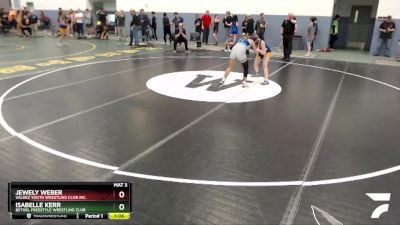 119 lbs Round 2 - Jewely Weber, Valdez Youth Wrestling Club Inc. vs Isabelle Kerr, Bethel Freestyle Wrestling Club