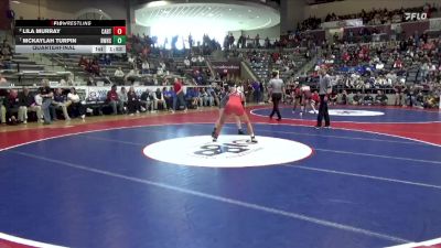 6A 130 lbs Quarterfinal - McKaylah Turpin, Bentonville West vs Lila Murray, CABOT HIGH SCHOOL