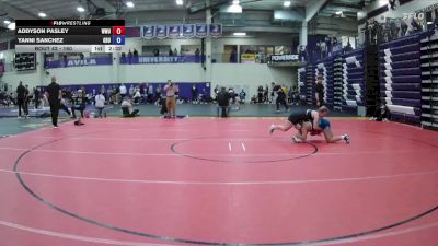 160 lbs Champ. Round 2 - Addyson Pasley, William Woods vs Yanni Sanchez, Graceland University