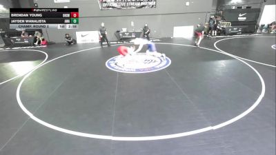 Champ. Round 2 - Brendan Young, Oceanside High School Wrestling vs Jayden Wanalista, Apex Wrestling Academy