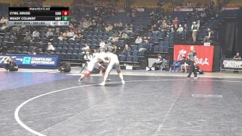 285 lbs Consi Of 4 - Cyril Kruse, Cornell vs Brady Colbert, Army