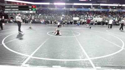 49 lbs Round Of 16 - Crew Andrews, Team Tulsa WC vs Emmett Reeves, Big Dog Grappling Academy