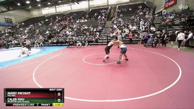 288 lbs Champ. Round 2 - Avery Pikyavit, Millard vs Caleb Mau, Riverton High School
