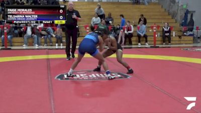 110 lbs Semifinal - Paige Morales, University Of Providence vs Telsarina Walter, Eastern Oregon University