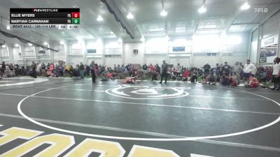 105-114 lbs 3rd Place - Ellie Myers, PA vs Naryiah Carnahan, PA