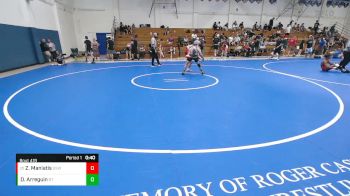 132 lbs Cons. Round 2 - Zane Maniatis, Golden State WC vs Devin Arreguin, RDC TC