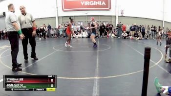 97-104 lbs Quarterfinal - Julie Gatto, Clinic Wrestling FXBG vs TyMisha Lee, Prince George