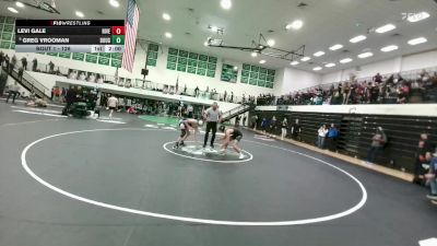 126 lbs Champ. Round 1 - Greg Vrooman, Douglas vs Levi Gale, Riverton
