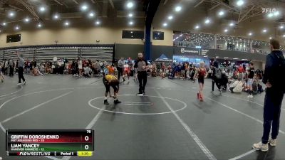 76 lbs Round 1 (8 Team) - Liam Yancey, Hanover Hawkeye vs Griffin Doroshenko, Mat Assassins Red