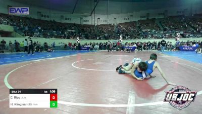 76 lbs Round Of 16 - Cameron Rios, Lions Wrestling Academy vs Heston Klinglesmith, Perry Wrestling Academy